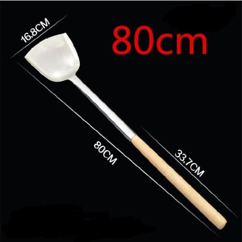 80cm long Handle big large turners Metal stainless steel chef cooking canteen spatula shovel cocina utensilios Kitchen Utensil