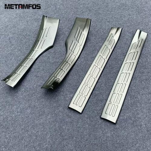 For Toyota Raize 2019 2020 Door Sill Strip Scuff Guard Plate Protection Molding Trim Sticker Accessories Car Styling