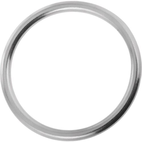 2Pcs 304 Stainless Steel Welded Round O Rings Webbing Strapping Marine Deck Shade Sail Boat 3mm X 25mm