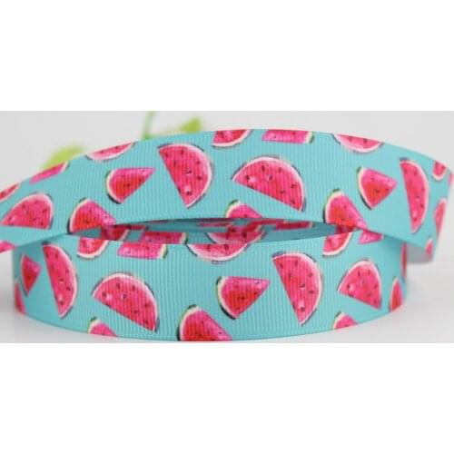 Summer ribbon watermelon printed grosgrain ribbon Wedding Party Decoration DIY Gift ribbon 16mm 22mm 25mm 38mm 57mm 75mm