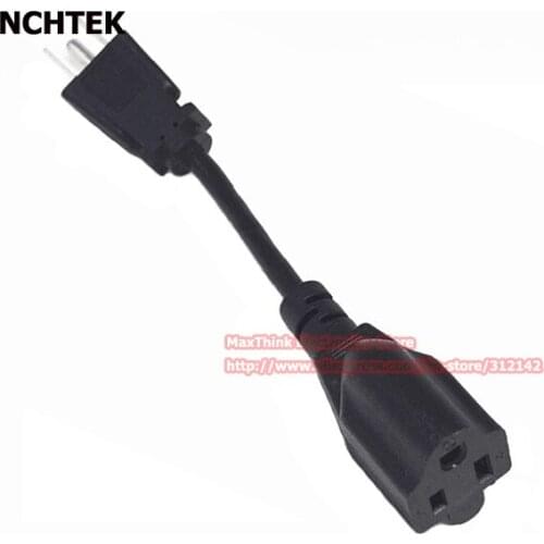NCHTEK USA Nema 5-15P Plug to 5-15R Socket Outlet Power Strip Extension Cable, Nema Power Adapter Cord/Free Shipping/5PCS
