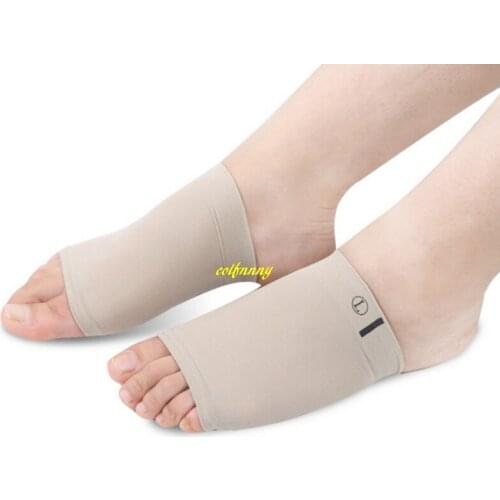 100pairs/lot Flat Feet Orthotic Arch Support Elastic Bandage Silica Gel Pads Non-Slip Pain Relief Massage Shoes Insoles