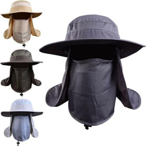 Men Women Bucket Boonie Hat Festival Fishing Summer Fisher Outdoor Sun Beach Cap Face Head Neck Wrap Protector Beekeeping Hat