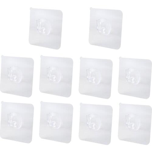 HOT 10Pcs Punch-free Non-marking Stickers Wall Picture Hook Invisible Traceless Hardwall Drywall Picture Hanging Kit Hanging