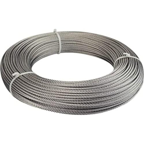 Wire Rope Stainless Steel 304 50m Coated Strength Smooth Surface Perfect for Indoor Outdoor Yard Garden Crafts Makings