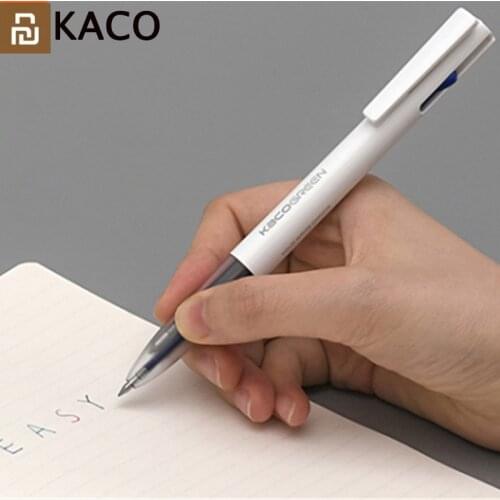 2019 Youpin KACO 4 In 1 Easy 4 FUNTIONS PEN Multifunction Pens 0.5mm Black Blue Red Green Refill Gel Pen For Office Student