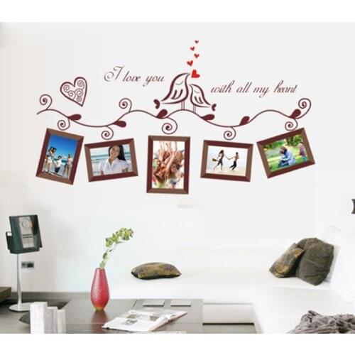 Family Tree Wall Decal Sticker Large Vinyl Photo Picture Frame Wall Stickers living room bedroom wall Decals Wall mural