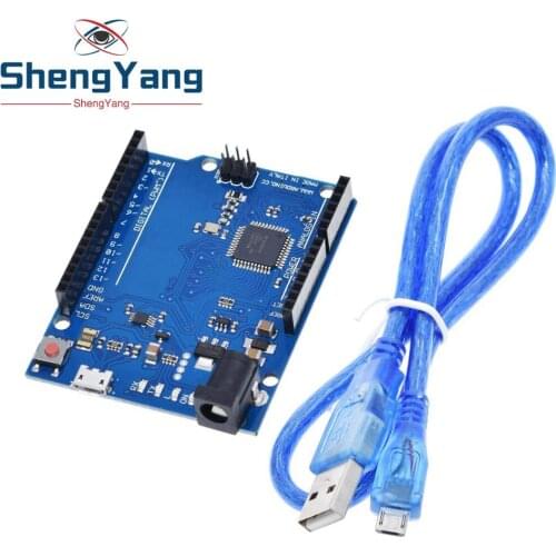ShengYang Leonardo R3 Microcontroller Atmega32u4 Development Board With USB Cable Compatible For Arduino DIY Starter Kit