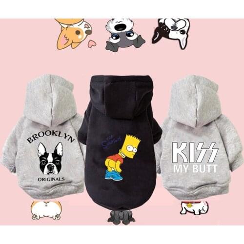 Warm Dog Clothes Winter Cotton Hoodies Clothes for Dogs Pet clothing for Small medium dogs Costumes Coat For Cat French Bulldog