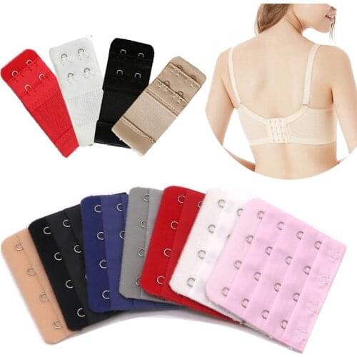 10 Pcs 2/3/4 Hook Bra Extender For Womens Elastic Bra Extension Strap Hook Clip Expander Adjustable Belt Buckle Accessories