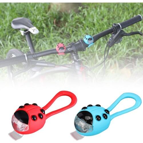 Bicycle LED ladybug mountain bike waterproof warning light front light safety headlight suitable for scooter велосипед