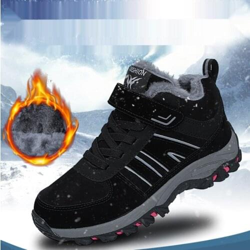 Work Safety Shoes For Women Men Sneakers Winter Keep Warm Anti-puncture Male Boots High Top Quality Casual Walking Sneakers