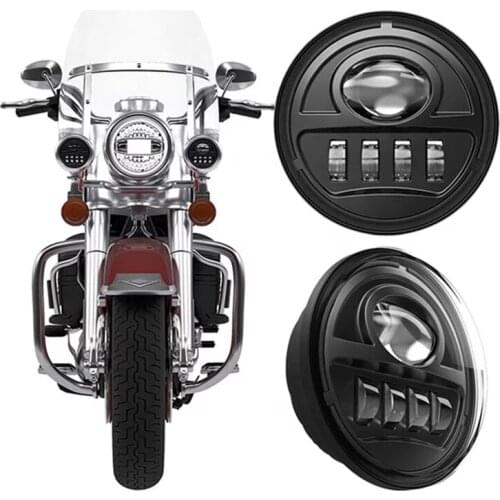 1Pair 34W 4-1/2" 4.5 Inch LED Fog Lights Projector Auxiliary Moto Headlight Motorcycle Passing Fog Light Lamp For Harley