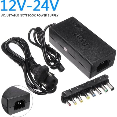 For Universal PC Laptop 1pc 12V-24V Adjustable Notebook Power Adapter 96W Laptops Power Supply Charger Pohiks