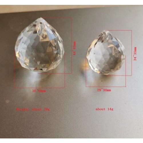 30mm/40mm faceted acrylic resin plastic ball Chandelier Crystal resin decor Ball Lighting Pendant Crystal Chandelier Parts