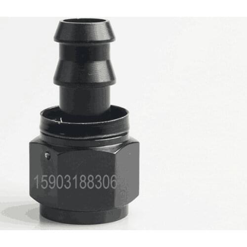 -4 AN 4 AN--AN12 Straight Push-On Hose End fittings Push Lock Aluminum Black