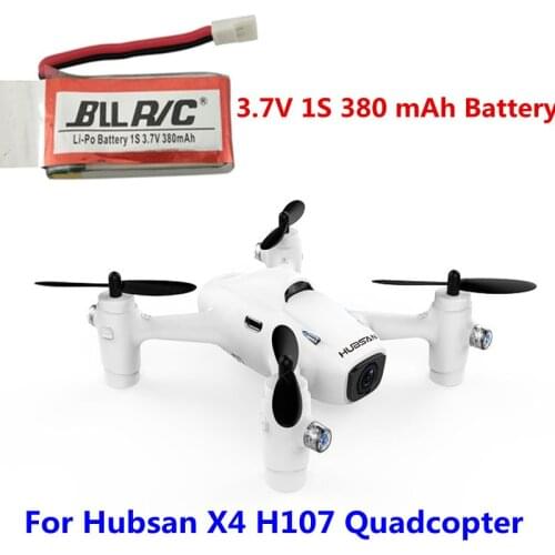 Hubsan X4 H107 3.7V 380mAh Lipo Battery For H107C H107D H108C V252 JXD385 FY310B U816 RC Drone