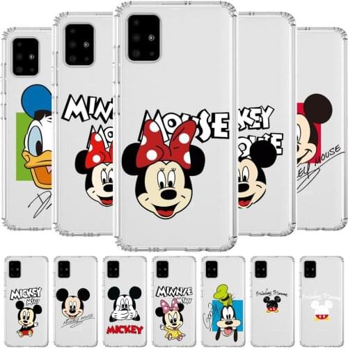 Disney Anime Style Transparent Phone Case Hull For Samsung Galaxy A50 A51 A20 A71 A70 A40 A30 A31 80 E 5G S Shell Art Cell Cove