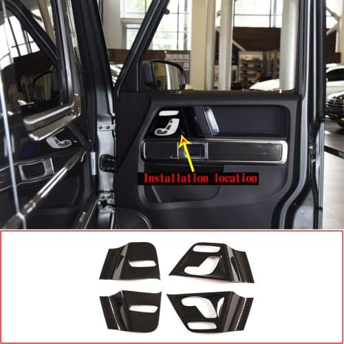 For 2019-2020 Mercedes-Benz G-Class W463 ABS carbon fiber pattern seat switch panel car interior modification accessories