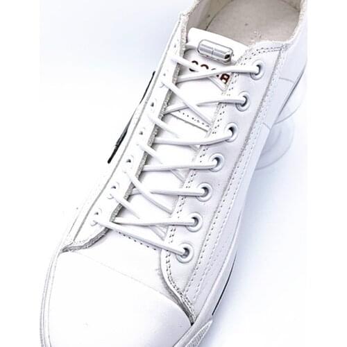 Elastic No Tie Shoelaces Semicircle Shoe Laces For Kids and Adult Sneakers Shoelace Quick Lazy Metal Lock Laces Shoe Strings