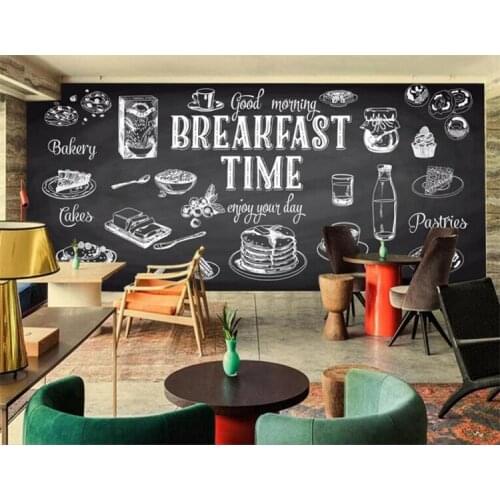 Custom Size Photo Black white graffiti 3D mural coffee shop leisure bar living room bedroom sofa television wallpaper mural