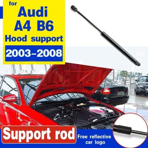 For AUDI A4 2003-2008 2004 2006 front hood Engine cover supporting Hydraulic rod Strut spring shock Bars bracket Support rod