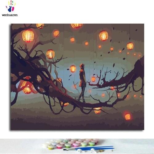 Digital oil painting art oil painting digital Diy Kong Mingye hand-filled decorative painting oil painting