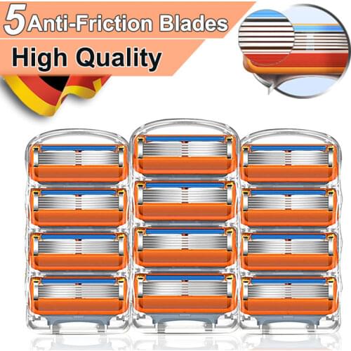Razor Blades Shaving Cassettes For Gillette Fusion 5 Proglide Straight Face Shaver Case Replacement Heads For Beard Shave Tools