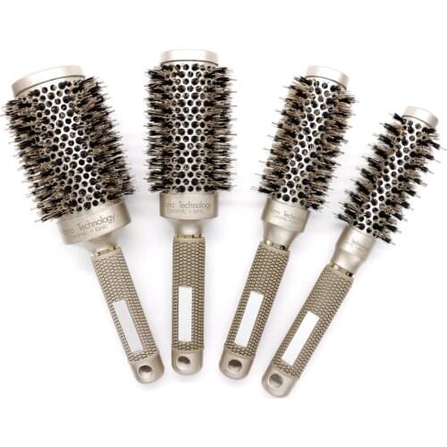 Ceramic Professional Tangle Hair Comb Hair Brush Hairbrush Round Hairdressing Hair Combs For Salon Barber Styling Tool