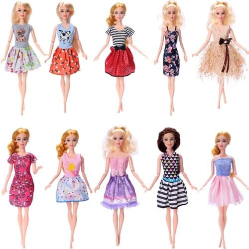 Doll Clothes New Style Skirt For Barbies Doll Accesstories Outfit Grace Dress Daily Wear Fashionable Girls Gift