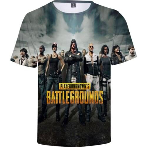 Hot Sale Popular PUBG T-Shirt 3D Short Sleeve Fashion Style t shirt High Quality Ventilate Men/Boy Cool And Fashion 3D Print