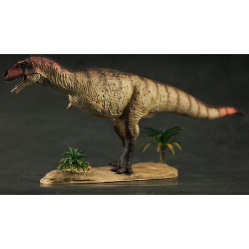 Majungasaurus Crenatissimus Figure Jurassic Dinosaur Animal Model Base Ancient Biological Adult Collection Toy Gift Home Decor