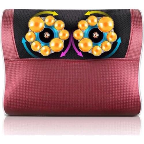 Massage Pillow Back Neck Massager Heat Vibrator Shiatsu Device Cervical Body Relaxation Multifunction Massageador Gift