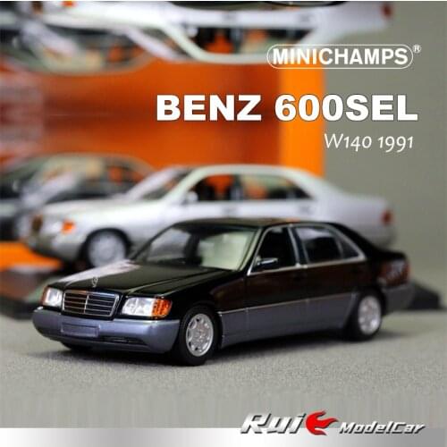 Minichamps 1:43 Benz 600SEL W140 1991 Limited collection of alloy car model ornaments