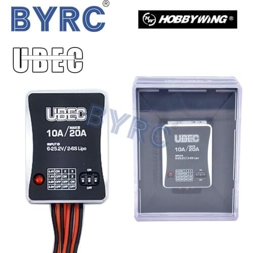 Hobbywing UBEC-10A 2-6S 30603000 external switching mode DC-DC regulator RC hobby model aircraft accessories