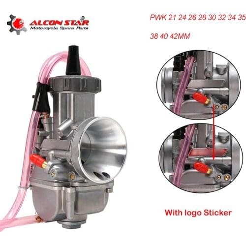 Alconstar Motorcycle PWK Carburetor Keihin Racing Carb 32mm 34mm Universal 4T engine Dirt Bike Motocross Motorcycle Scooter
