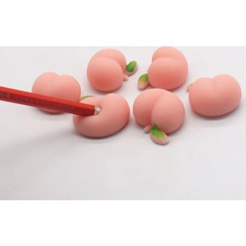 Soft Squishy Peaches Squeeze Funny Toy Super Slow Rising Stress Relief Squeeze Toys Party Xmas Gift for Kids
