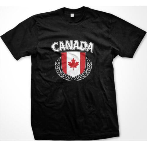 New Brand-Clothing T Shirts Canada Olive Branches Country Flag Maple Leaf Canadian Pride Mens T-shirt Summer Fashion