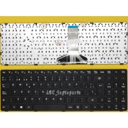 New SP Spanish Teclado Keyboard for LENOVO Ideapad 100 15 100-15IBD 100-15IB B50-50 Lapotp Black Frame Black