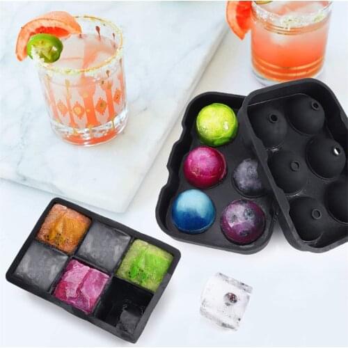 Food Grade Cocktail Whiskey Ice Ball Maker Maker Tray 7inch Silicone Ice Molds DIY Round Mould Kitchen Bar Accessories Supplies