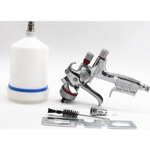 1.3mm Nozzle Car Repair Paint Spray Gun, With Adapter And Pps Tank Paint Mixing Cup Spray Gun