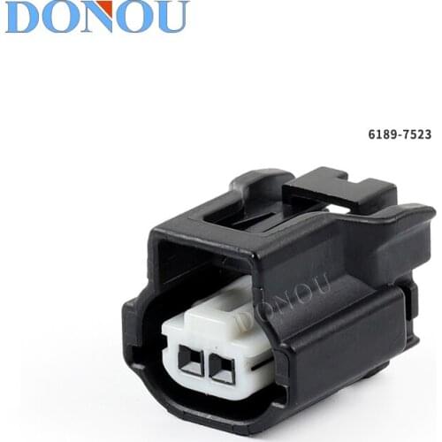 1set 2Pin 6189-7523 toyota rearview mirror piece heating wire plug car waterproof connectors connectors with terminal