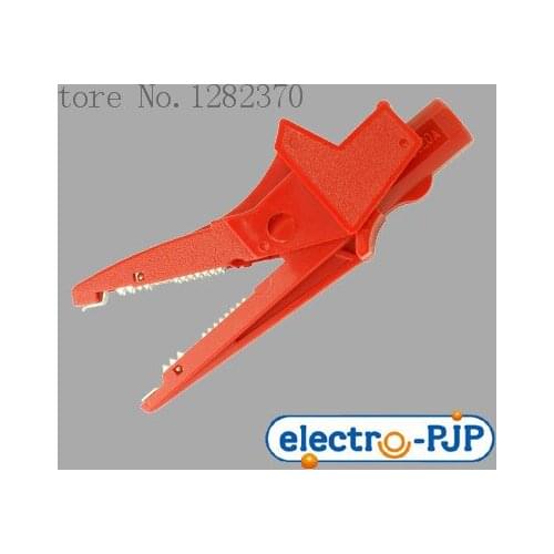 [SA] Germany imports large jack-safe insulation 4mm crocodile clip Safety Alligator Clips --10PCS/LOT