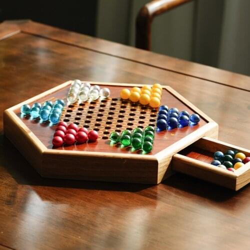 Top Checkers Board Professional Wood Toy Kit Checkers Games Travel Chess Piece Glass Juegos De Mesa Intellectual Improvement