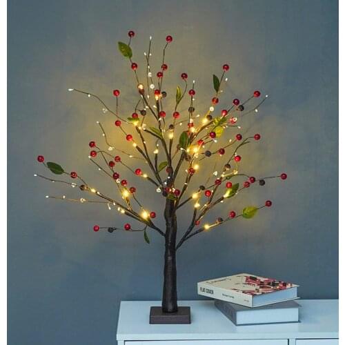 LED Light String Fruit New Luminous Branch Light Retro Room Bedroom Home Decoration Christmas Lights