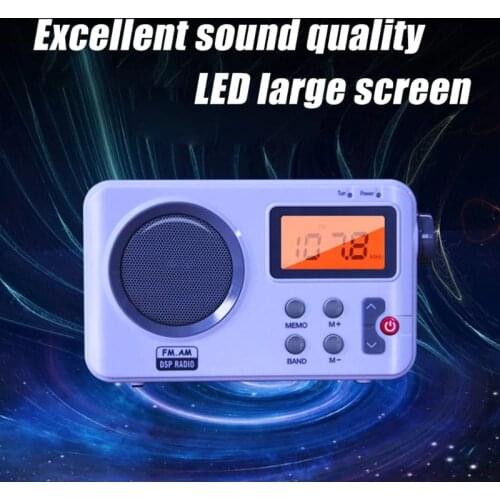 2.4in Outdoor LCD Display Portable Radio Earphone Port DAB/ DAB+ Digital AM FM Stereo Home