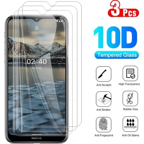 3Pcs Full Cover Protective Glass For Nokia 2.4 Phone Tempered Glass Screen Protector Film For No Kia Nokia2.4 2. 4 6.5" 2020
