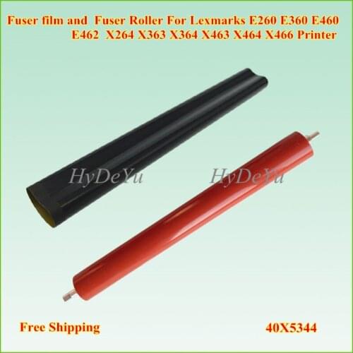 1X Fuser Film Sleeve LOWER PRESSURE ROLLER for Lexmark E260 E360 E460 E462 X264 X363 X364 X463 X464 X466 for Dell 2330 2350 3330