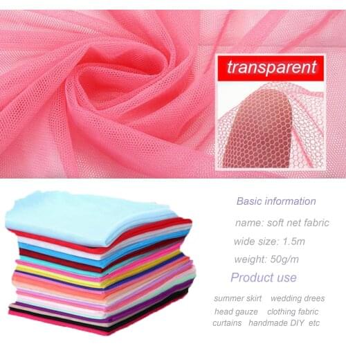 160cm*3meters/lot Soft Tulle 36A Gauze Mosquito Net Gauze Fabric Tulle Mesh Fabric for Wedding dress pettiskirt tutu net frabic