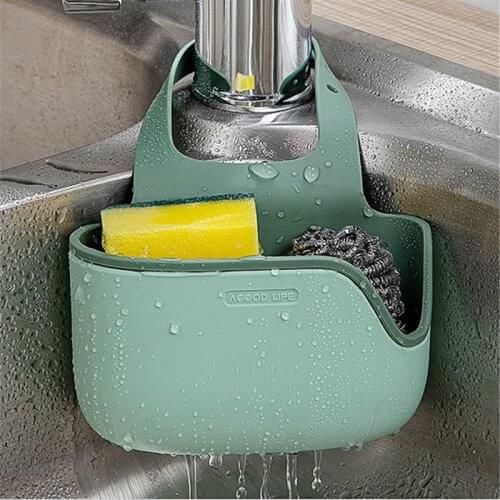 2021 New Kitchen Gadgets Portable Basket Home Kitchen Hanging Drain Basket Bag Bath Storage Tools Kitchen Accessories Utensils